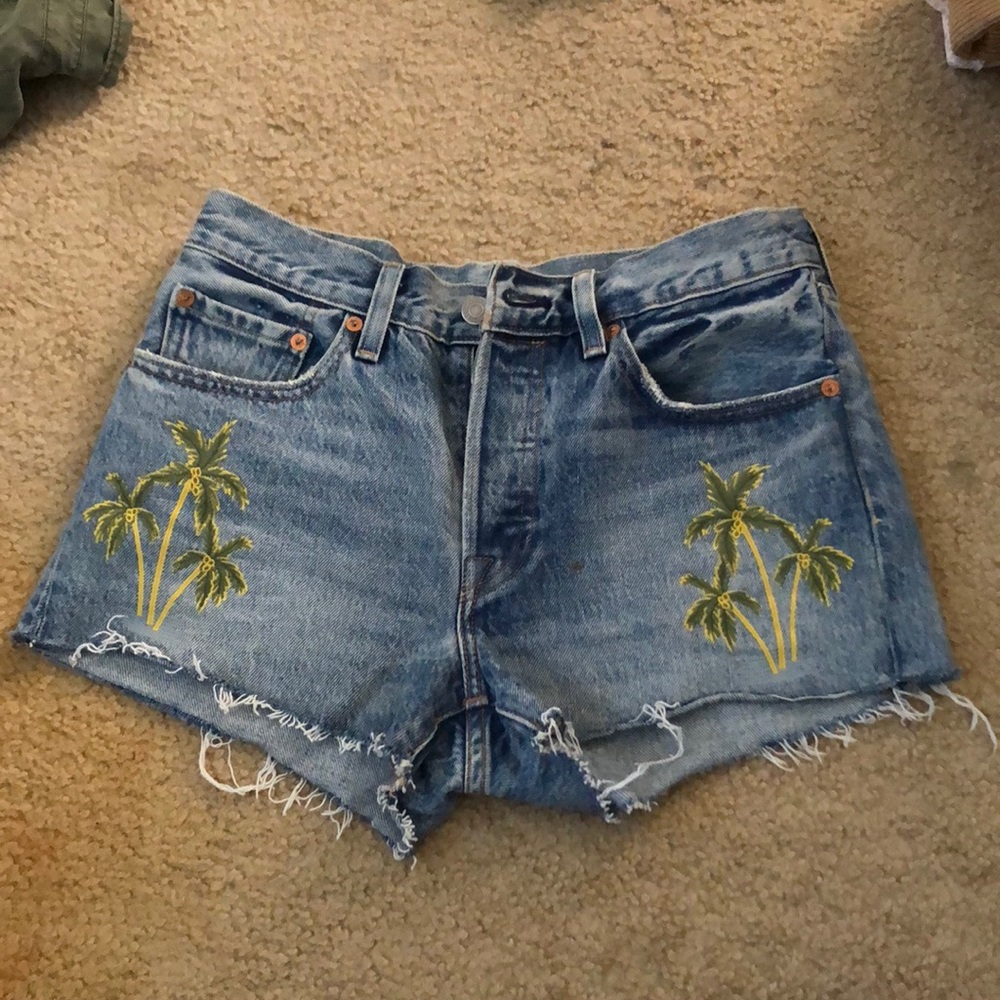 Palm tree Levi shorts